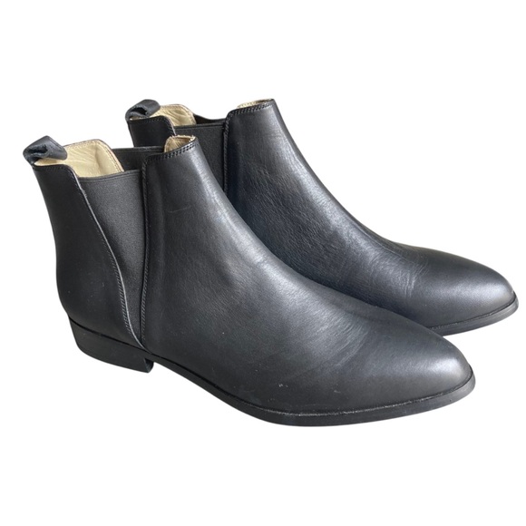 Nisolo Black Leather Ankle Boots - Picture 1 of 8